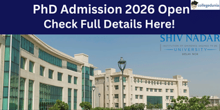 SNU Noida PhD Admission 2026 Begins; Apply Till November 30 @snu.edu.in